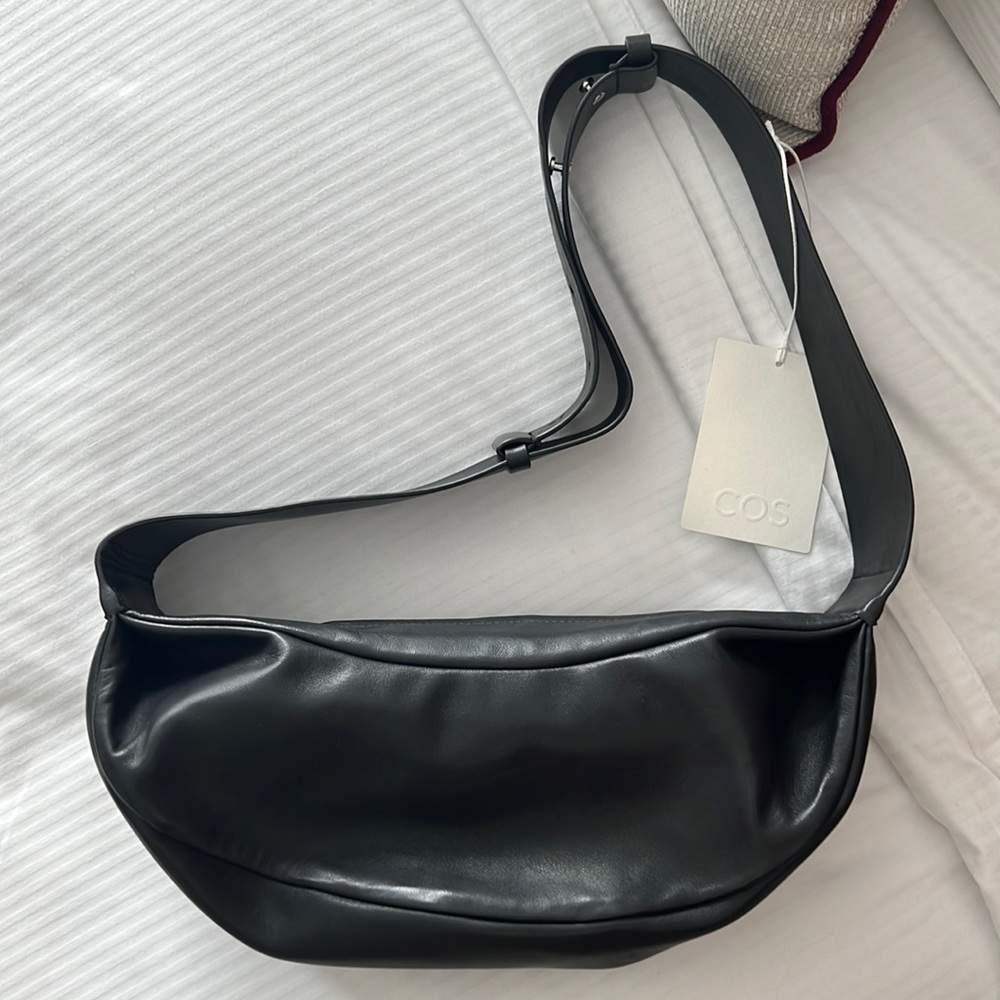 Black COS Leather Crossbody